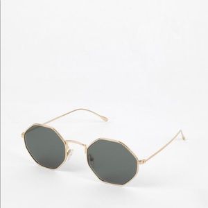 Illesteva broome sunglasses gold with olive lens
